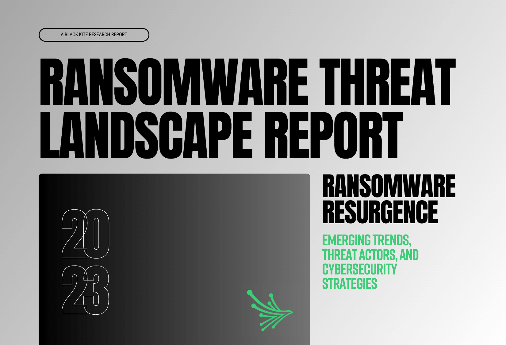 Ransomware threat landscape report cover